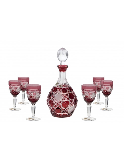 Set Flake, color ruby, 1+6