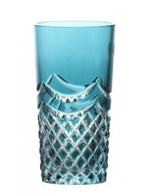 Crystal Glass Quadrus, color azure, volume 100 ml