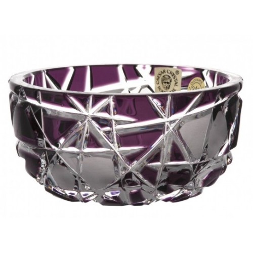 Crystal Bowl Mars II, color violet, diameter 116 mm
