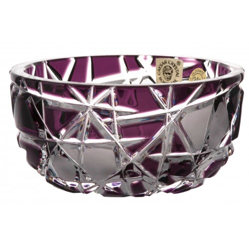Crystal bowl Mars, color violet, diameter 116 mm