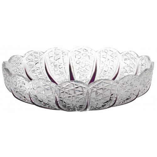 Crystal bowl Flowerbud, color violet, diameter 330 mm