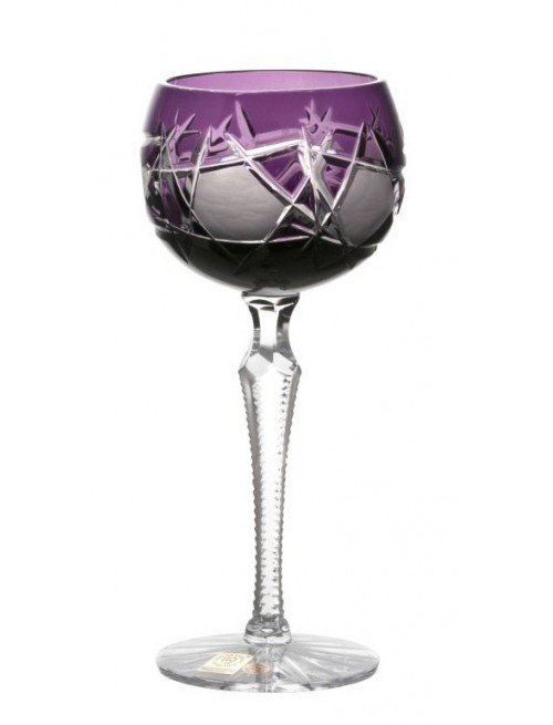 Crystal Wine Glass Mars, color violet, volume 190 ml