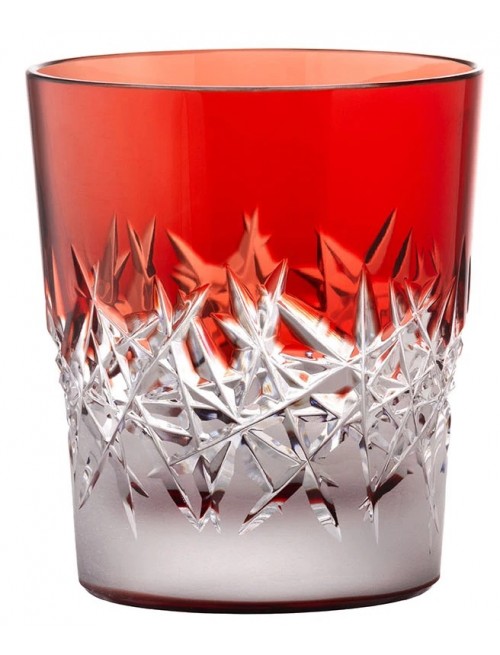 Crystal glass Hoarfrost, color ruby, volume 290 ml