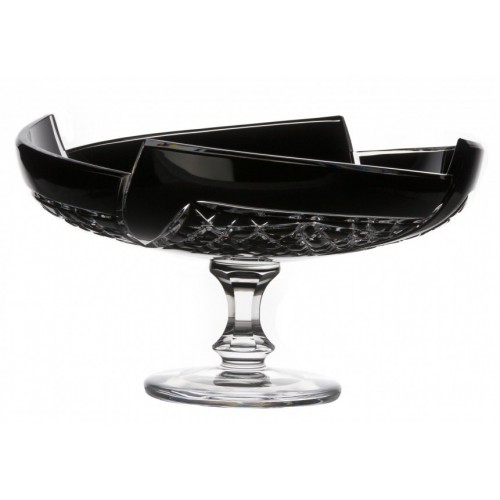 Crystal Footed Bowl Fan, color black, diameter 330 mm