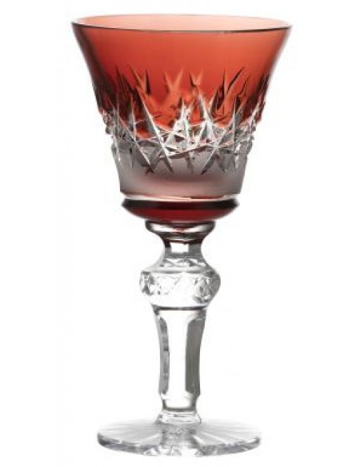 Crystal wine glass Hoarfrost, color ruby, volume 240 ml