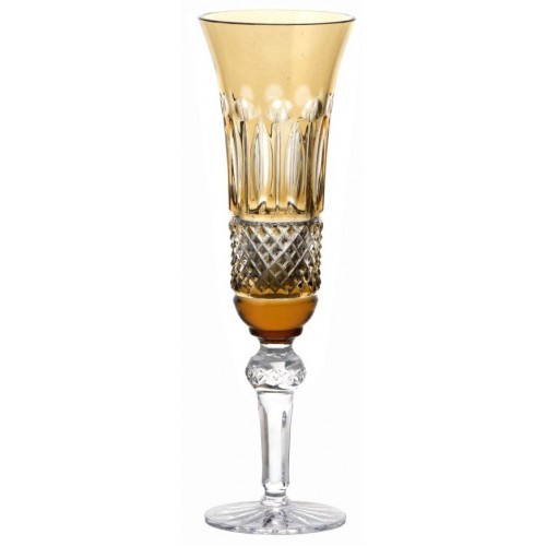 Crystal flute Tomy, color amber, volume 155 ml