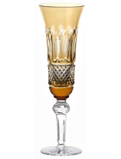 Crystal flute Tomy, color amber, volume 155 ml