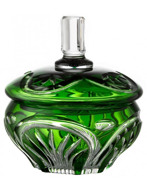 Crystal box Fountain, color green, height 160 mm