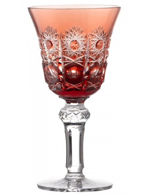 Crystal wine glass Petra, color ruby, volume 180 ml