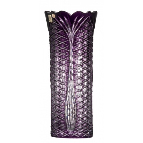 Crystal Vase Ankara I, color violet, height 310 mm