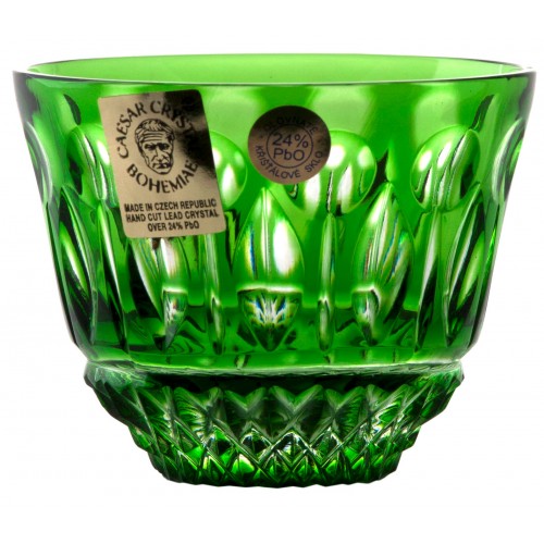 Crystal shot glass Tomy, color green, volume 65 ml