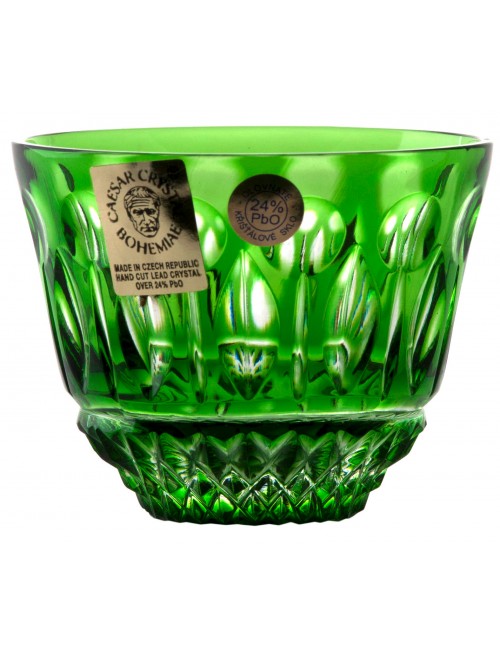 Crystal shot glass Tomy, color green, volume 65 ml