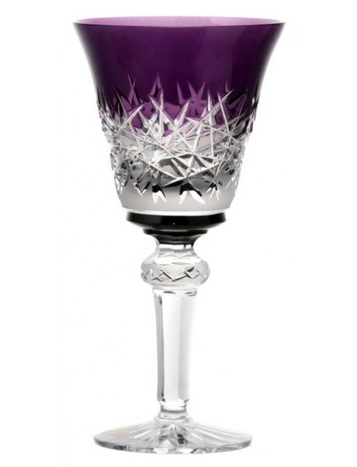 Crystal wine glass Hoarfrost, color violet, volume 240 ml