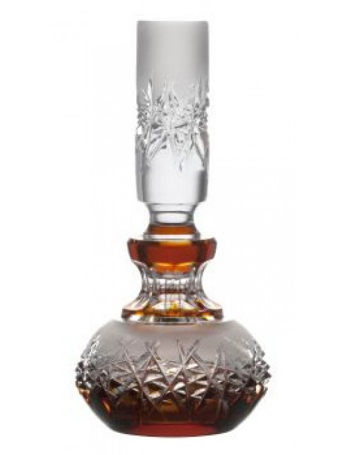 Crystal perfume bottle Hoarfrost, color amber, volume 130 ml