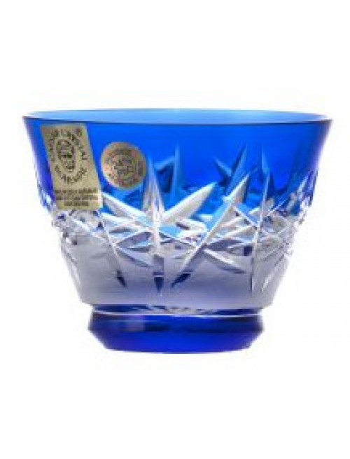 Crystal shot glass Hoarfrost, color blue, volume 65 ml