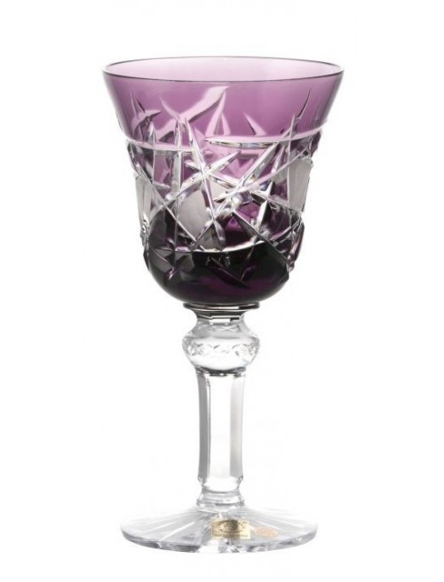 Crystal Wine Glass Mars, color violet, volume 240 ml