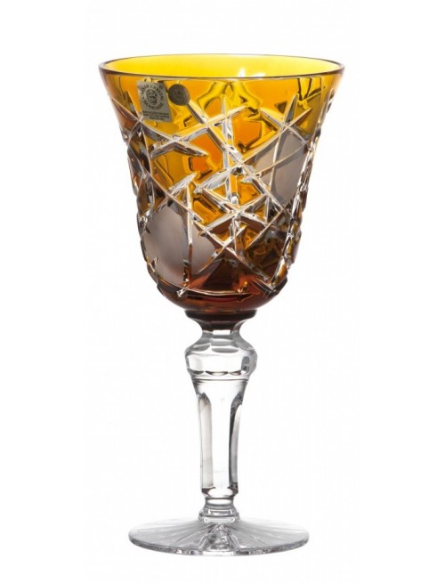 Crystal Wine Glass Mars, color amber, volume 240 ml