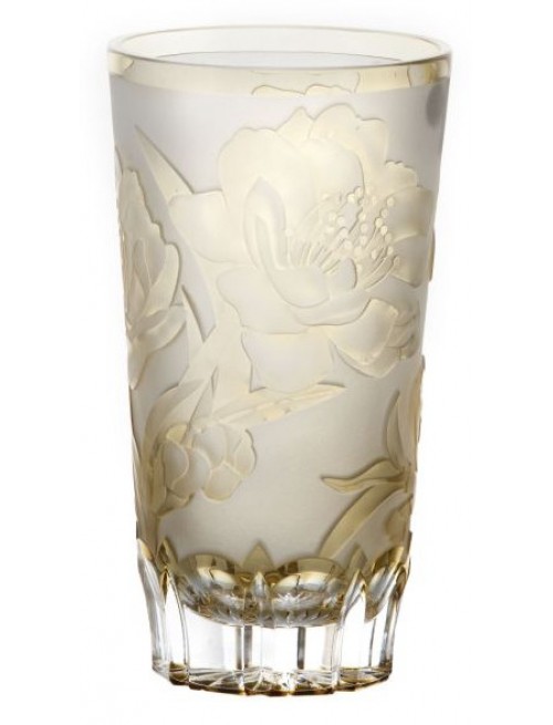 Crystal glass Sakura, color amber, volume 320 ml