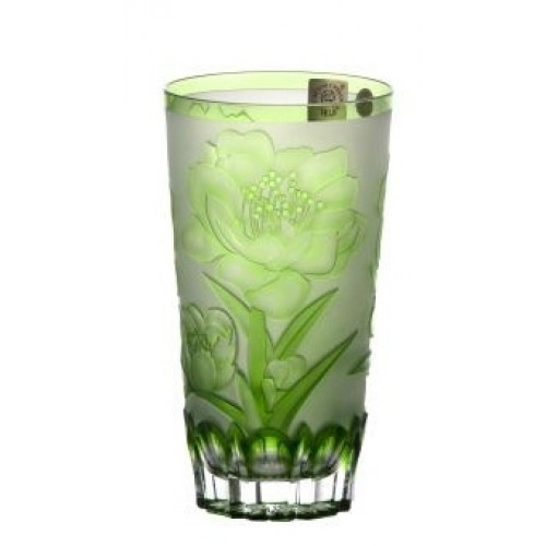 Crystal Glass Sakura, color green, volume 320 ml
