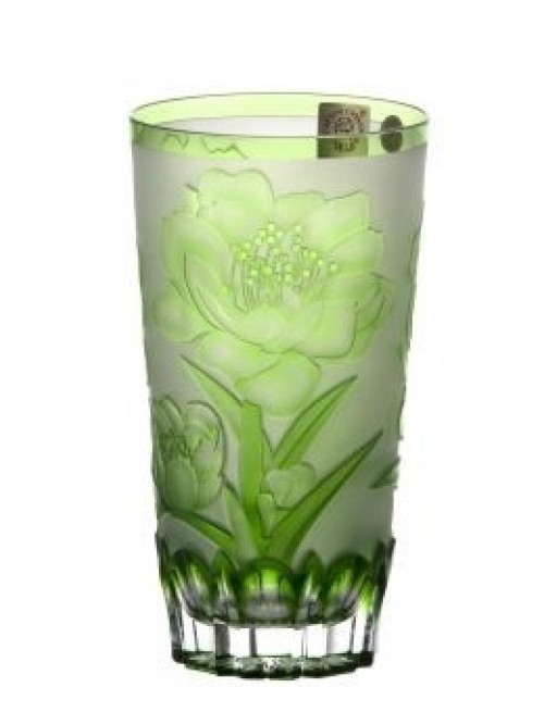 Crystal Glass Sakura, color green, volume 320 ml