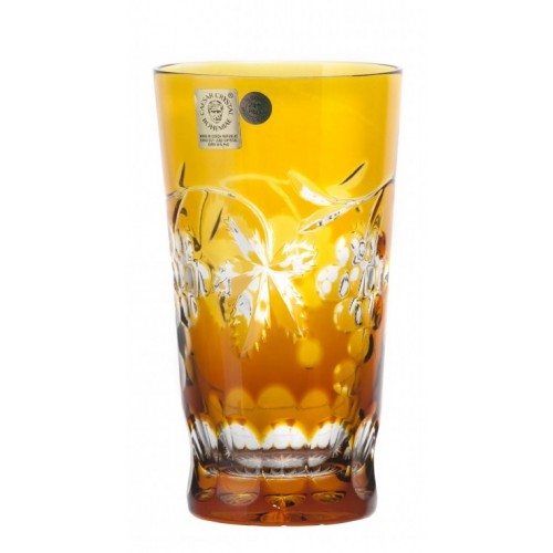 Crystal Glass Grapes, color amber, volume 320 ml