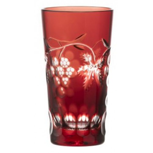 Crystal glass Grapes, color ruby, volume 320 ml