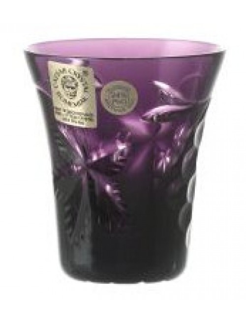 Crystal shot glass Grapes, color violet, volume 45 ml