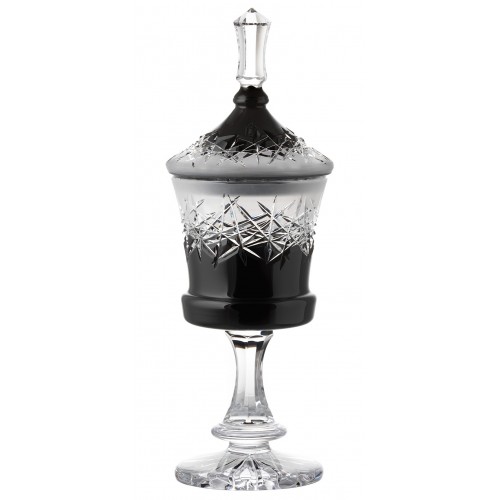 Crystal cup Hoarfrost, color black, height 390 mm