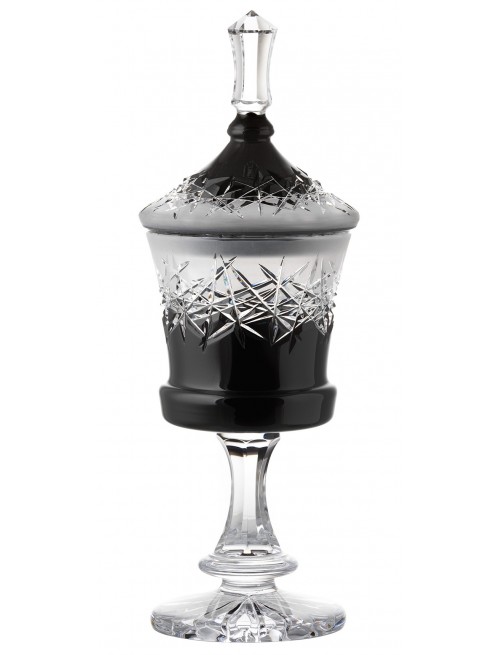 Crystal cup Hoarfrost, color black, height 390 mm