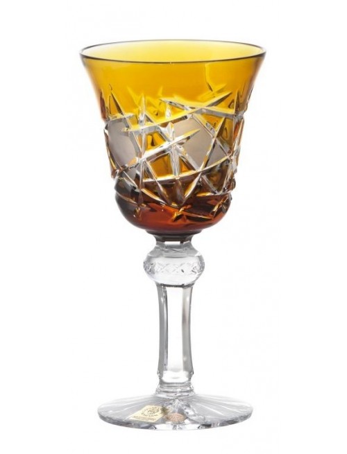 Crystal Wine Glass Mars, color amber, volume 180 ml