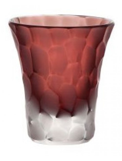 Crystal shot glass, color ruby, volume 45 ml