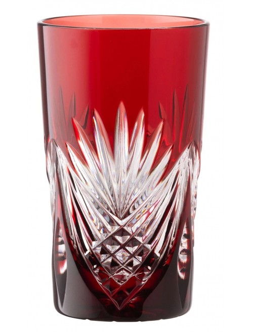 Crystal glass Janette, color ruby, volume 240 ml