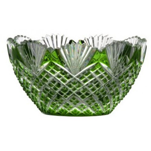 Crystal bowl Pataya, color green, diameter 118 mm