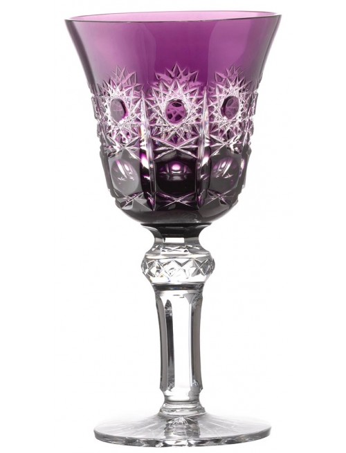 Crystal wine glass Petra, color violet, volume 180 ml