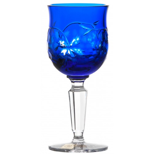 Crystal wine glass Grapes, color blue, volume 140 ml