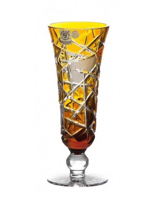 Crystal Wine Glass Mars, color amber, volume 150 ml