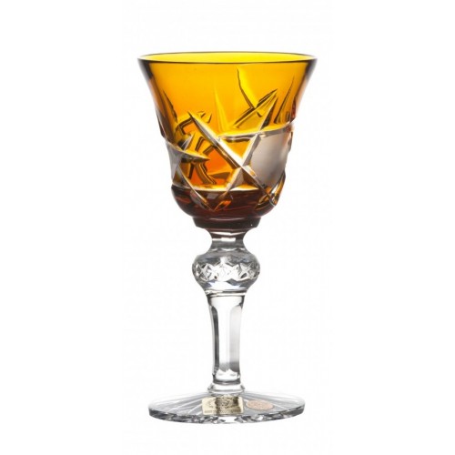 Crystal Shot Glass Mars, color amber, volume 50 ml