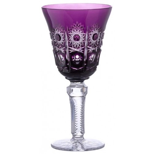 Crystal wine glass Petra, color violet, volume 240 ml