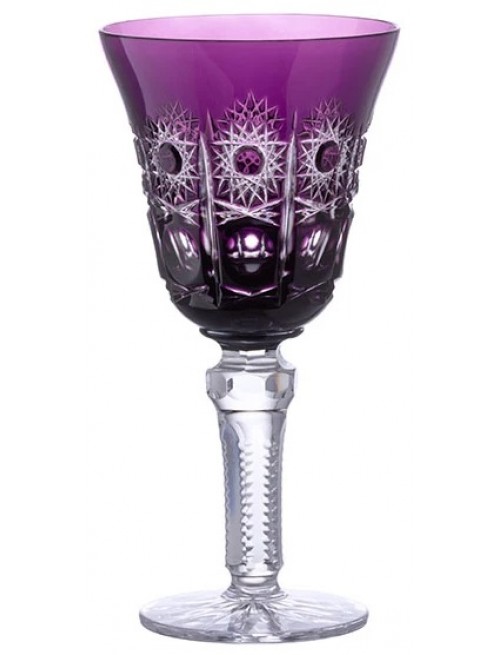 Crystal wine glass Petra, color violet, volume 240 ml