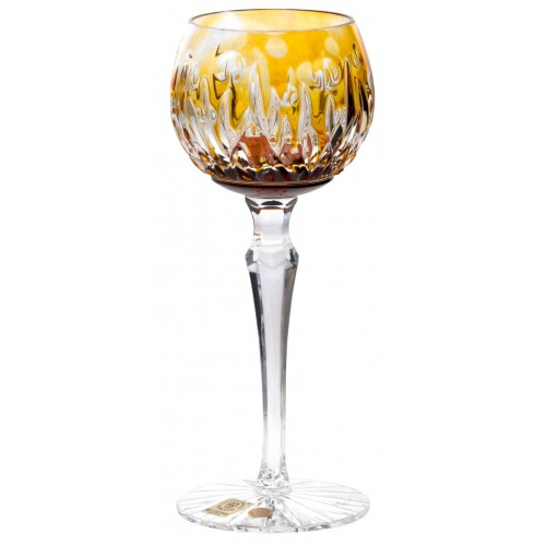 Crystal wine glass Heyday, color amber, volume 170 ml