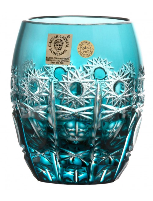 Crystal Glass Petra, color azure, volume 250 ml