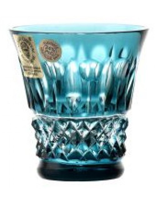 Crystal shot glass Tomy, color azure, volume 45 ml