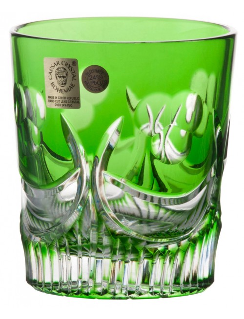 Crystal glass Diadem, color green, volume 290 ml