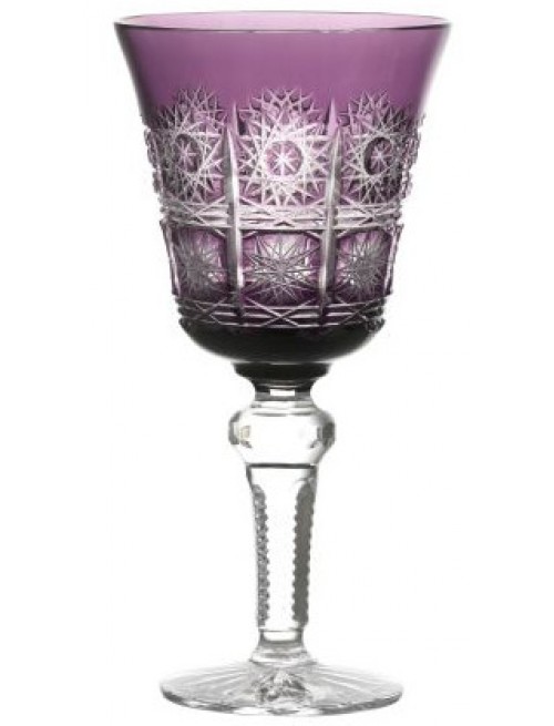 Crystal wine glass Paula, color violet, volume 240 ml