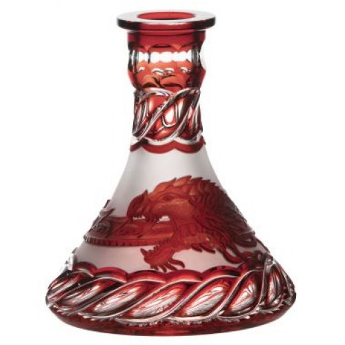 Crystal Hookah Ouroboros, color ruby, volume 241 ml