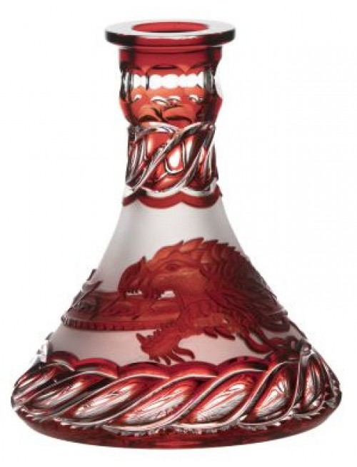 Crystal Hookah Ouroboros, color ruby, volume 241 ml
