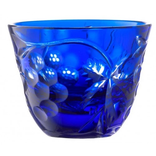 Crystal shot glass Grapes, color blue, volume 65 ml