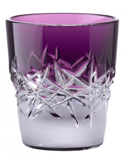 Crystal shot glass Hoarfrost, color violet, volume 65 ml