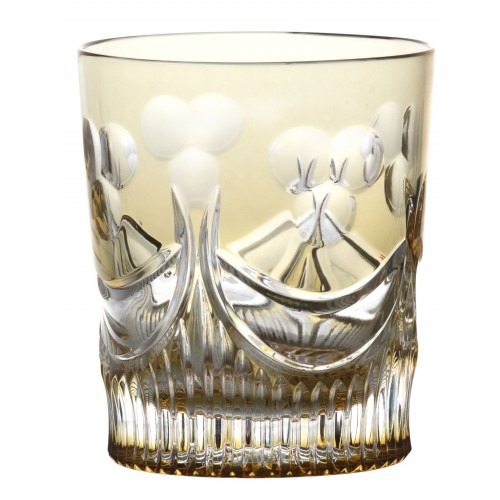 Crystal glass Diadem, color amber, volume 290 ml