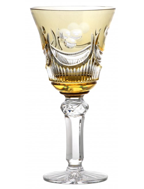 Crystal wine glass Diadem, color amber, volume 180 ml